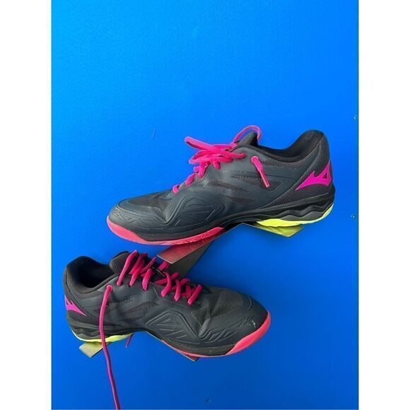 Mizuno Men's Wave Inspire 15 Running  Athletic Shoes Black-Green Black-Blue size - Picture 5 of 6